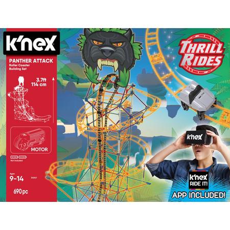 Knex Thrill Rides - Panther Attack Roller Coaster - KNected
